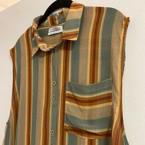 Urban Outfitters Mark Striped Tunic Top